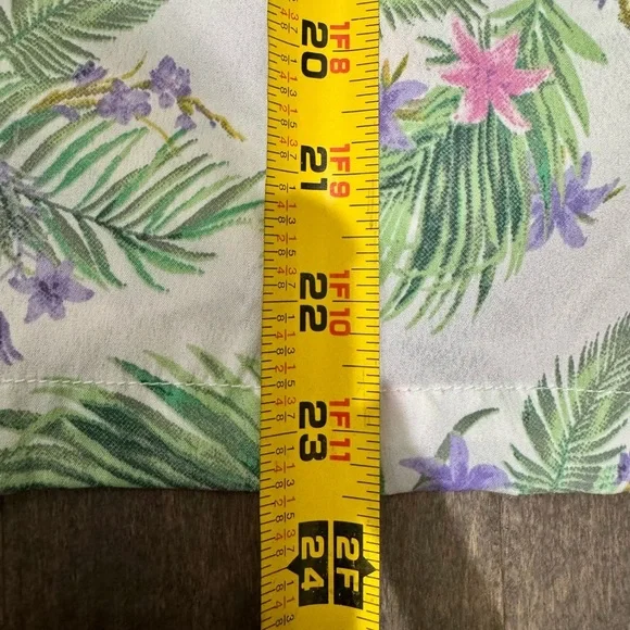 Cynthia Rowley Floral Palm Tropical Pajama Set – Top & Pants Size L - Picture 15 of 17